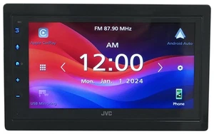 JVC KW-M590BT 6.8” Car Monitor Android/Carplay Bluetooth Receiver+USB Mirrorring - Picture 1 of 8
