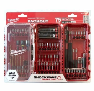 NEW MILWAUKEE SHOCKWAVE™ Drill, Drive & Fastening Set - 75 Piece 48324048 - Picture 1 of 2