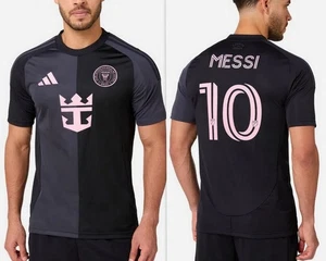 ADIDAS Inter Miami FC 25/26 Messi Black Men's sz L Soccer Jersey JI6821 NEW $130 - Picture 1 of 18