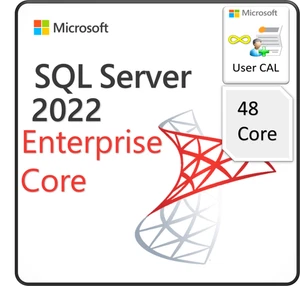 Microsoft SQL Server 2022 Enterprise Core, 48 Kerne & unbegrenzte CALs - Bild 1 von 1
