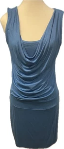 NY&Co. hellblaues Freizeitkleid mit Wasserfallausschnitt Gr. S - Bild 1 von 3