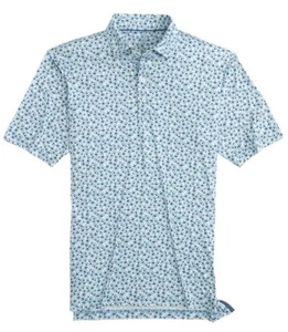 Johnnie-O Carlton Featherweight Polo XL Floral All Over Print Muirfield Village - Picture 1 of 10