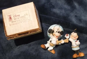 MICKEY MOUSE & MINNIE SANTA FE  ORNAMENT DISNEY 1989 IN ORG BOX **RARE - Picture 1 of 8