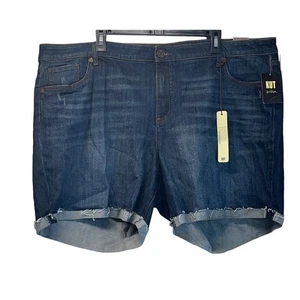 Kut from the Kloth Damen Größe 20 W blau Denim Katy Boyfriend Shorts Outdoor - Bild 1 von 12