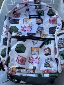 Minecraft Creeper 17" Laptop Backpack Multicolor - Picture 1 of 8
