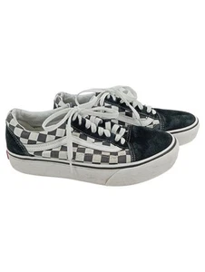 VANS Sneaker low Damen 38.5 Schwarz Weiß Retro Karomuster - Bild 1 von 4