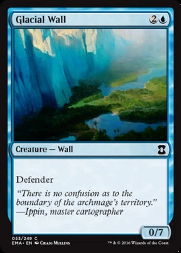Glacial Wall - Eternal Masters #053/249 MTG Magic The Gathering - Image 1 of 1