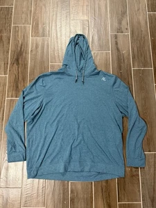 Rhoback Hesi Performance Hoodie Mens 3XL Turqoise Pullover Golf Stretch - Picture 1 of 5