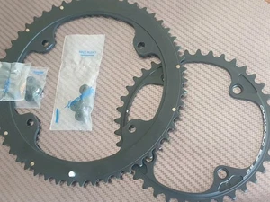 Set Of 2- Campagnolo Chain Rings (53+39t) Super Record Chorus 112/145mm BCD 12s - Picture 1 of 5