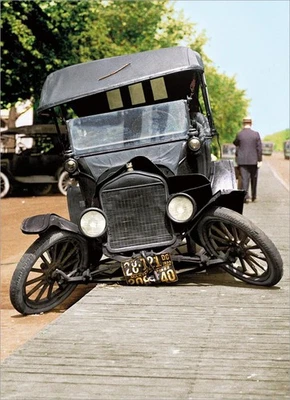 Get Well Greeting Card - Sidewalk Auto Wreck - America Collection - Image 1 of 2