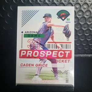 🔥 2024 Panini Prospect Edition Red Prizm /199 Caden Grice #162 PRC Diamondbacks - Picture 1 of 4