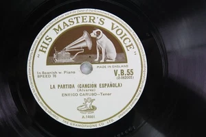 Enrico Caruso - HMV V.B. 55 - La Partida & Com' E Gentil - Picture 1 of 4