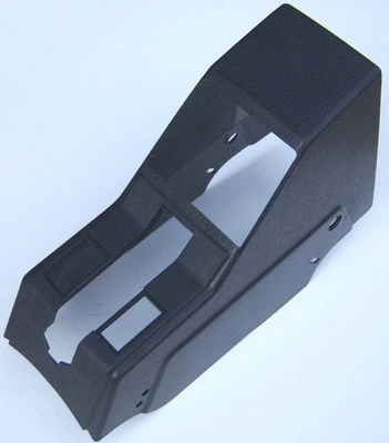 VOLVO 240 center console e brake parking brake cover DARK BLUE arm rest 1373616 - Image 1 of 2