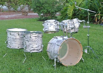 DREAM SET! PEARL MASTERS MAPLE RESERVE MUSIC CITY CUSTOM 7 PC DRUM SET! LOT K711 - Image 1 of 4