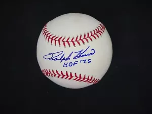 RALPH KINER SIGNED OMLB BASEBALL WITH "HOF '75" INSCRIPTION - PSA COA - Picture 1 of 7