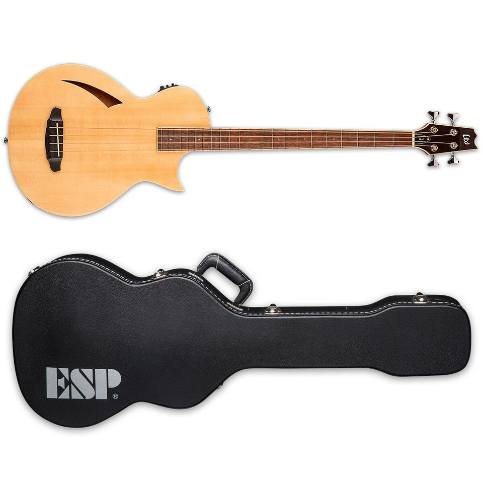 ESP Ltd Tl-4 Thinline Natural Acoustic-electric Bass Guitar Tl4