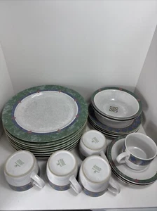 Pfaltzgraff Amalfi Classic 22 Piece Set Of Cups Plates & Bowl Vintage *See Photo - Picture 1 of 15