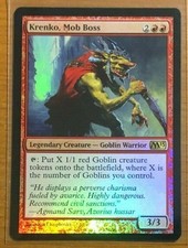 Magic the Gathering FOIL Card MTG Krenko, Mob Boss Core Set