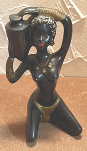 50er Jahre Figur - Afrikanerin - original fifties - Keramik-keine Retroware - Bild 1 von 6