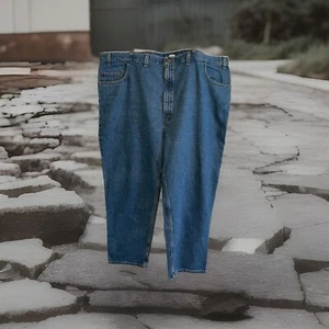 Jeans vintage Levis 545 larghi gamba dritta marrone linguetta denim uomo taglia 52x30 - Foto 1 di 13