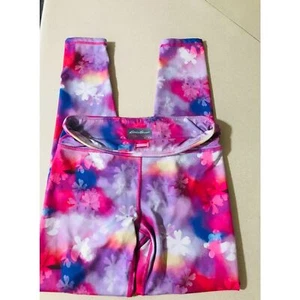 Eddie Bauer Girls Multicolored Floral Leggings, Size 14/16 - Picture 1 of 3