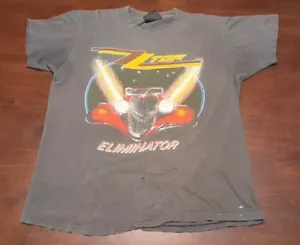 ZZ Top 1983 Across The USA Eliminator Tour t-shirt Size Small - Picture 1 of 9