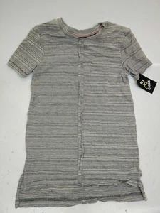 Art Class Boys’ Large L (12-14) Short Sleeve T-Shirt GRAY Long Striped NWT - Picture 1 of 3
