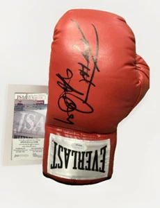 Larry Holmes Gerry Cooney Signed Red Everlast Boxing Glove AUTO JSA COA - Picture 1 of 4