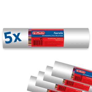 5x Thermofaxrolle Fax Rollen 12mm Kern Faxpapier Thermo Fax 210 mm x 30 m - Bild 1 von 1