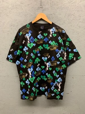 Camiseta Karl Kani Hombre Grande Negra Multicolor Corona Tarjeta Estampado Gráfico Foto 1 de 4