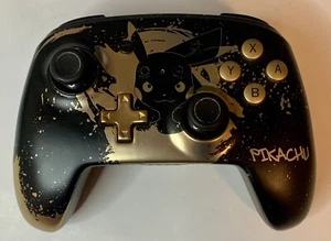 Enhanced Wireless Controller - Nintendo Switch - Pikachu Black/Gold For Parts - Picture 1 of 8
