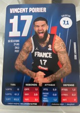 VINCENT POIRIER 2023 Slam Deck Team France Basketball Rookie Rc Card French Star