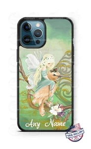 Funda Carcasa Teléfono Personalizada Fantasía Hada Niña Sentada en Pájaro Diseño iPhone - Imagen 1 de 12