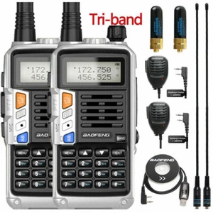 BAOFENG UV-S9 10W TRI-BAND WALKIE TALKIE VHF/UHF HAND FUNKGERÄTE MIT HEADSET DE - Bild 1 von 33