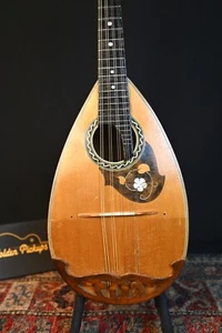 Mandolino giapponese vintage anni '20 con retro a ciotola - stile Calace - Abalone - restaurato - Foto 1 di 20