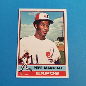 PEPE MANGUAL 1976 Topps Baseball Card #164 Montreal Expos