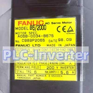 1PC NEW FANUC AC SERVO MOTOR A06B-0034-B675 A06B0034B675 FREE EXPEDITED SHIP#L+F - Picture 1 of 8