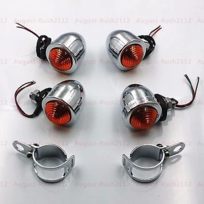 Pinces de fourche pour clignotants moto pour Harley XL 883 1200 Cruiser Vintage - Photo 1/4