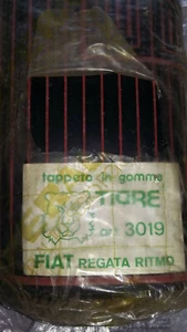 FIAT REGATA E FIAT RITMO TAPPETINI IN GOMMA TIGRE colore Nero intrecci Rosso - Picture 1 of 7