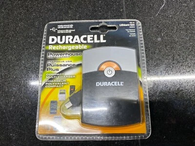 Duracell Powerhouse USB Charger w/Lithium ion battery Compact Charger Sealed - Image 1 of 4