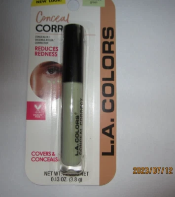 New-L.A. Colors Green Reduces Redness Under Eye Concealer/Corrector 0.13 OZ NEW - Image 1 of 3
