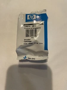 NEW Unopened Genuine HP 57 Tri-Color Ink Cartridge No Date - Picture 1 of 5