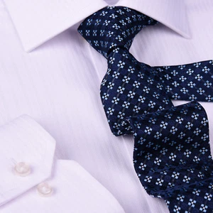 Blue Lawyer & Professional Tie Skinny 3" Necktie Modern Pattern Designer Fashion - Picture 1 of 6