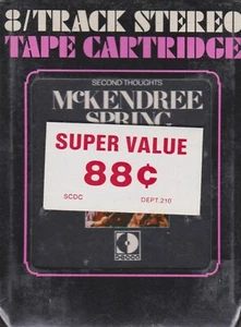 MCKENDREE SPRING: "SECOND THOUGHTS" FACTORY SEALED NEW 8-TRACK TAPE 1970 - Imagen 1 de 3