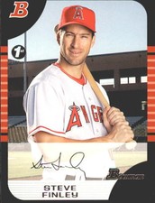 2005 Bowman 1st Edition Los Angeles Angels Baseball Card #15 Steve Finley