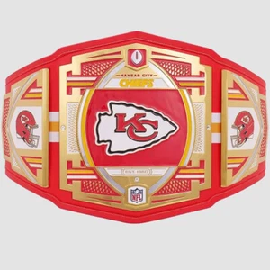 Kansas City Chiefs Belt Championship WWE Legacy Title Adult Size - Picture 1 of 4