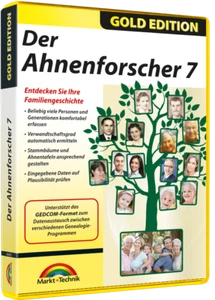Ahnenforscher 7 Gold Edition - Entdecken Sie Ihre Familiengeschichte - DVD ROM - Bild 1 von 6