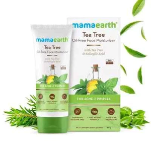 Mamaearth Tea Tree Oil-Free Moisturizer For Face For Acne & Pimples 80g - Picture 1 of 5