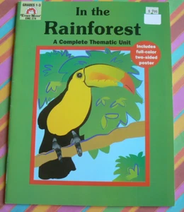 Evan Moor IN THE RAINFOREST-Complete Thematic Unit,gr. 1 2 3 no poster,1993,#274 - Imagen 1 de 9