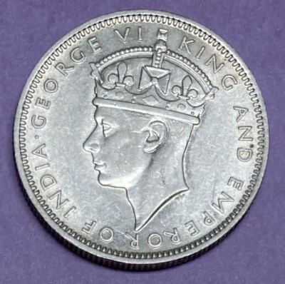1943 Malaya Silver 20 Cents Coin - Image 1 of 2